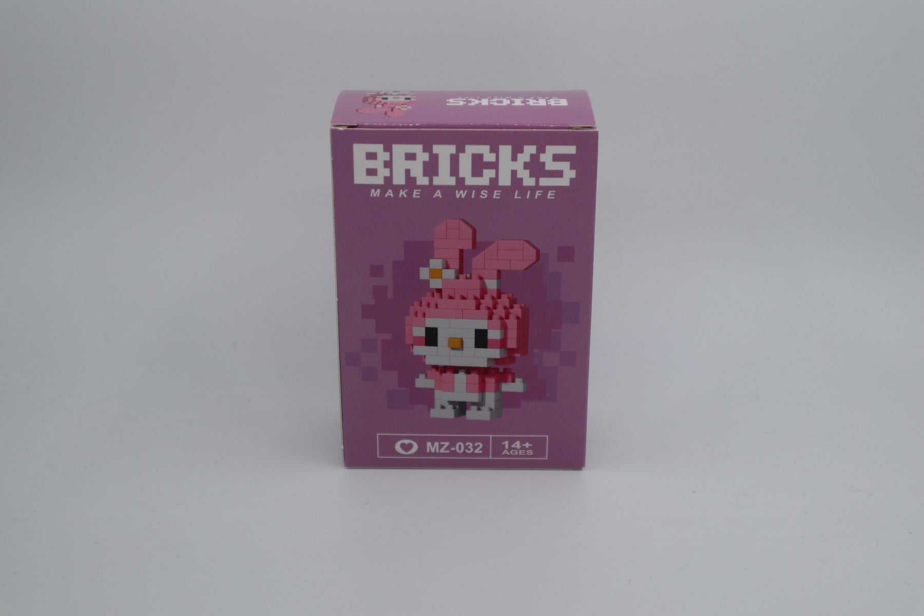 Brick Pembe Tavşan Yapı Blokları Figürü