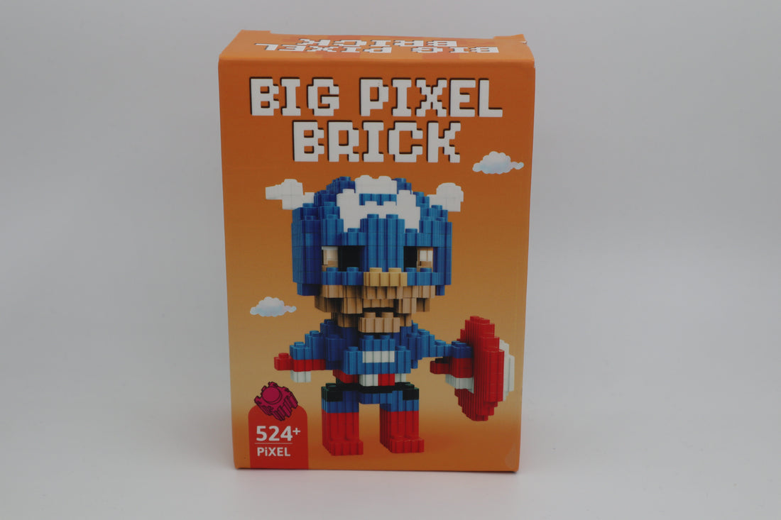 Big Pixel Captain America Yapı Bloğu
